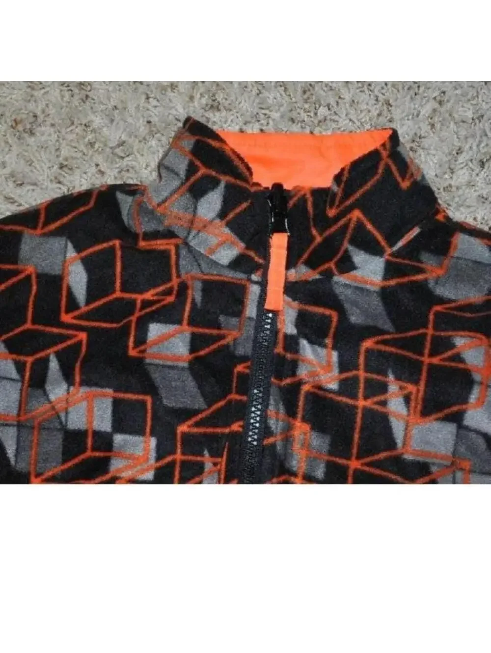 Boys All Weather Jacket 4/5 Black Orange 4 in 1 Winter Spring Fall Athletech